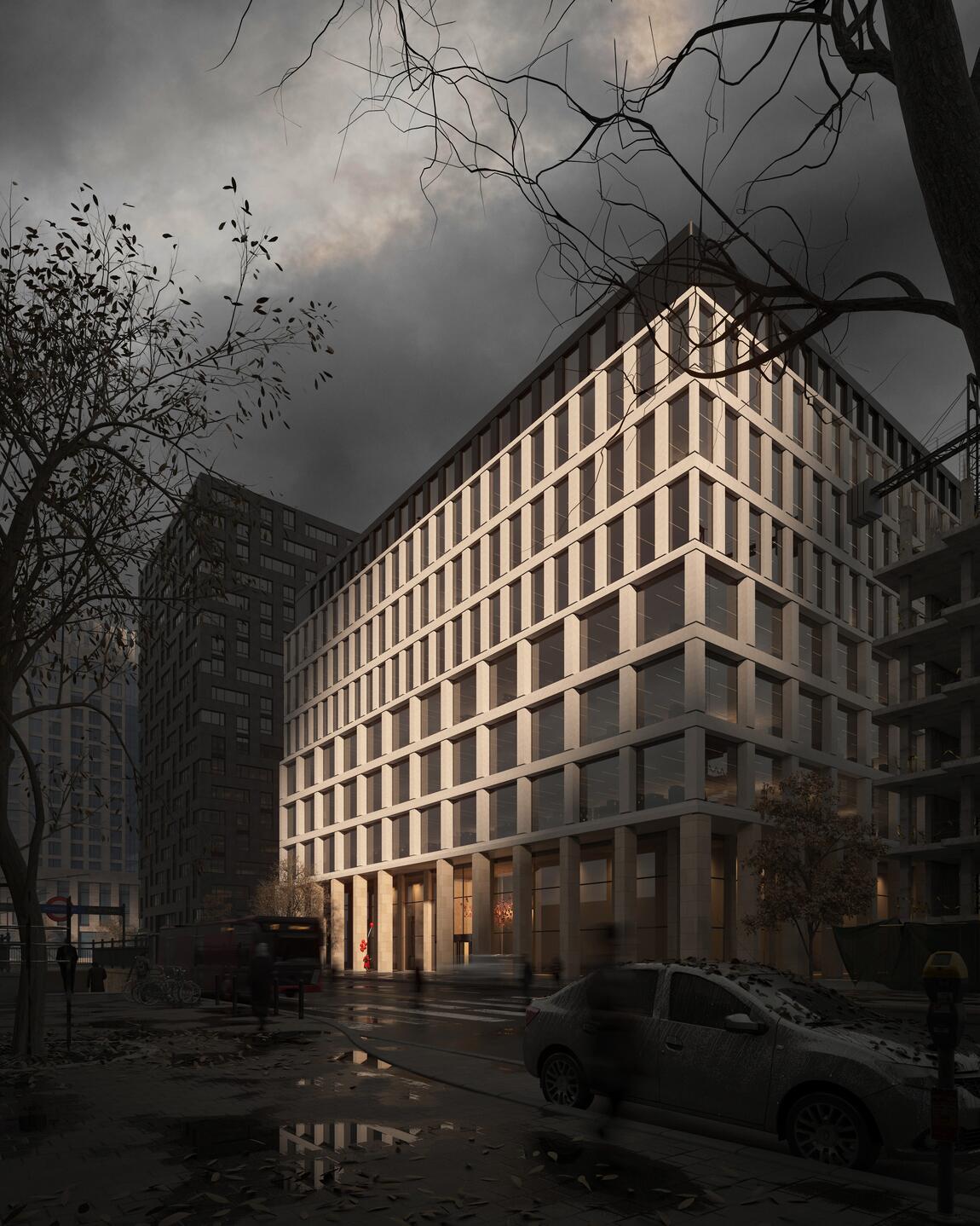 Westgate Civic Hub – architectural 3D visualization project featured on CGAward